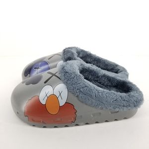 B31 The Off Brand Custom Kaws inspired Gray Slides Mules. EUR 39/40